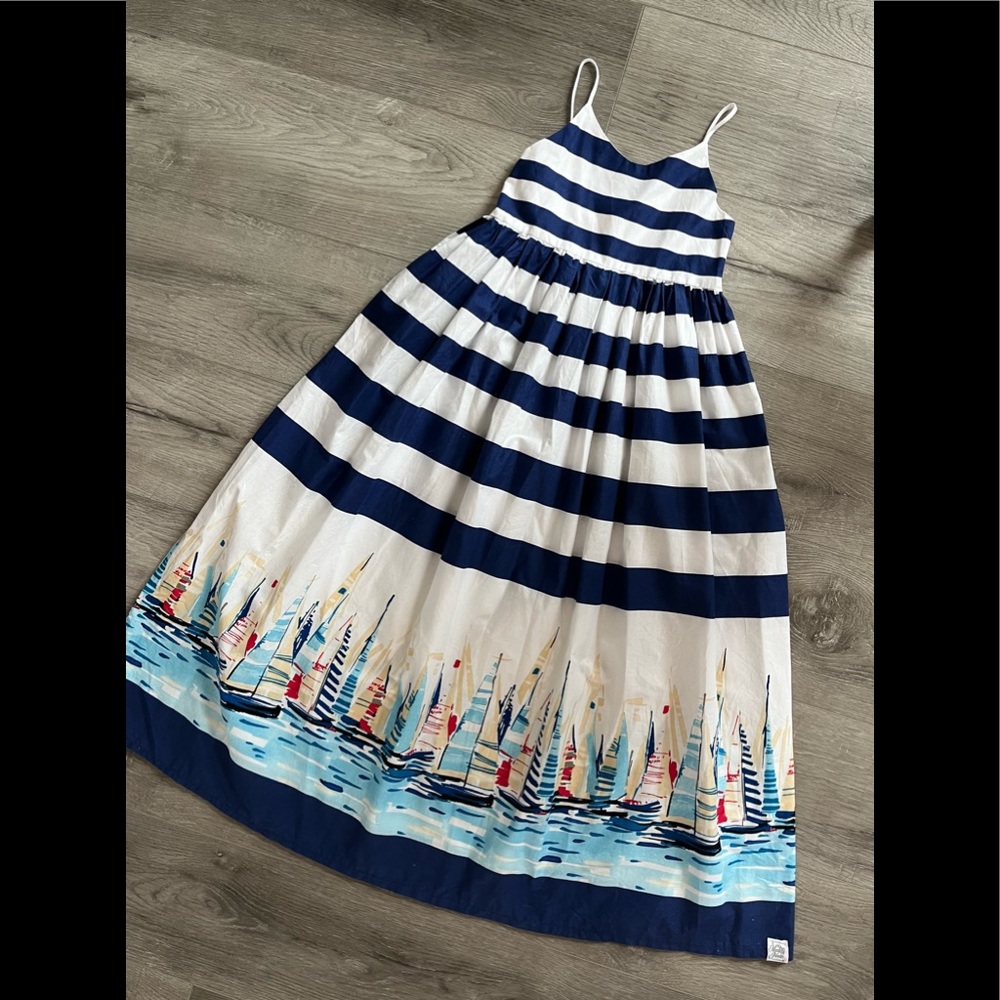 Maddy James girls size 6 maxi sailboat dress